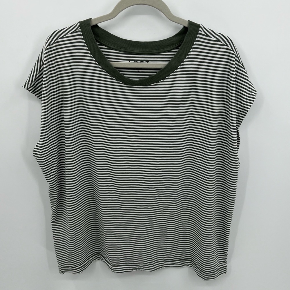 LOFT stripe muscle tee